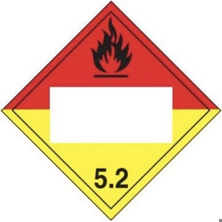 Accuform BLANK DOT PLACARD HAZARD CLASS MPL525CT10 MPL525CT10